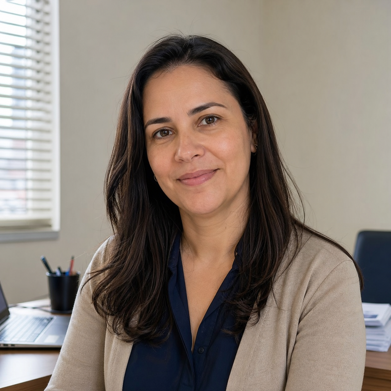 Foto fictícia de Mariana A., cliente da MR7