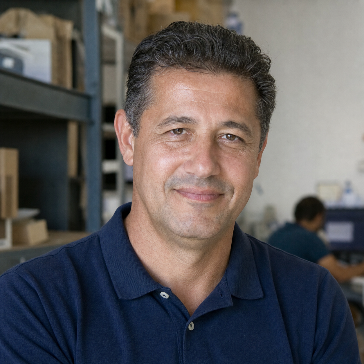 Foto fictícia de Ricardo P., cliente da MR7